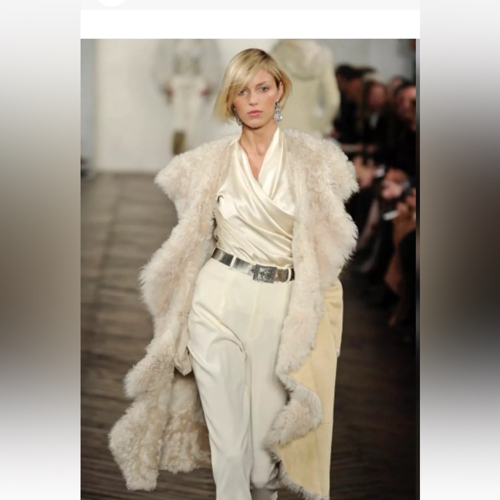 In search of 2009 Ralph Lauren Collection shearling jacket size XS, S, or M.